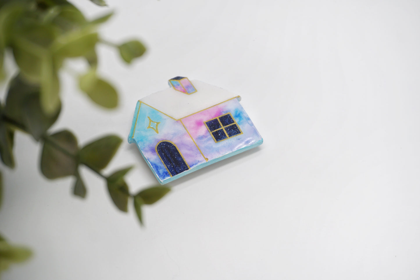 Handmade home fridge magnet