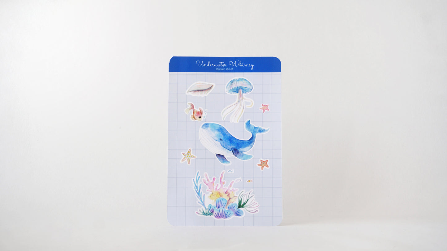 Underwater Whimsy – Watercolor Sticker Sheet