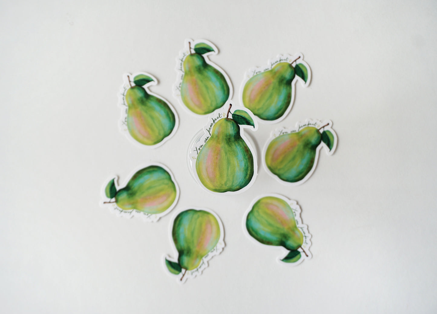 Single Pear Vinyl Sticker