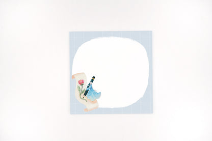 Blue notepad