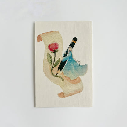 Watercolor Art Postcards