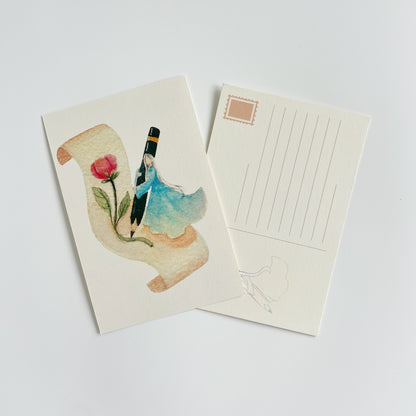 Watercolor Art Postcards