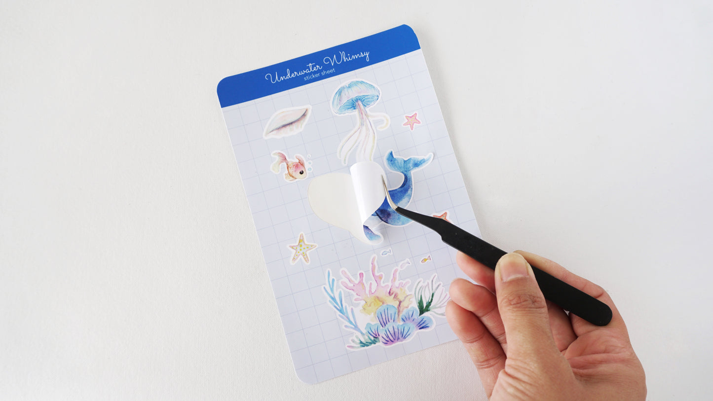 Underwater Whimsy – Watercolor Sticker Sheet