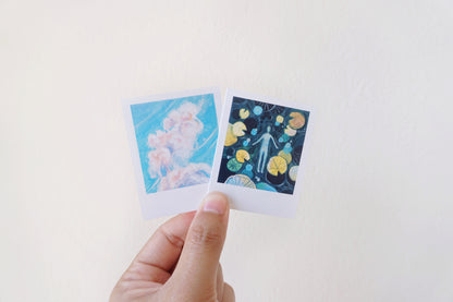 Polaroid paintings
