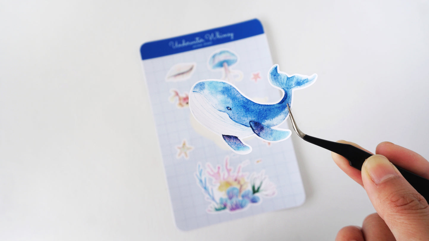 Underwater Whimsy – Watercolor Sticker Sheet