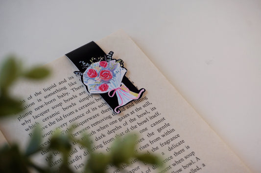 Bouquet magnetic bookmark
