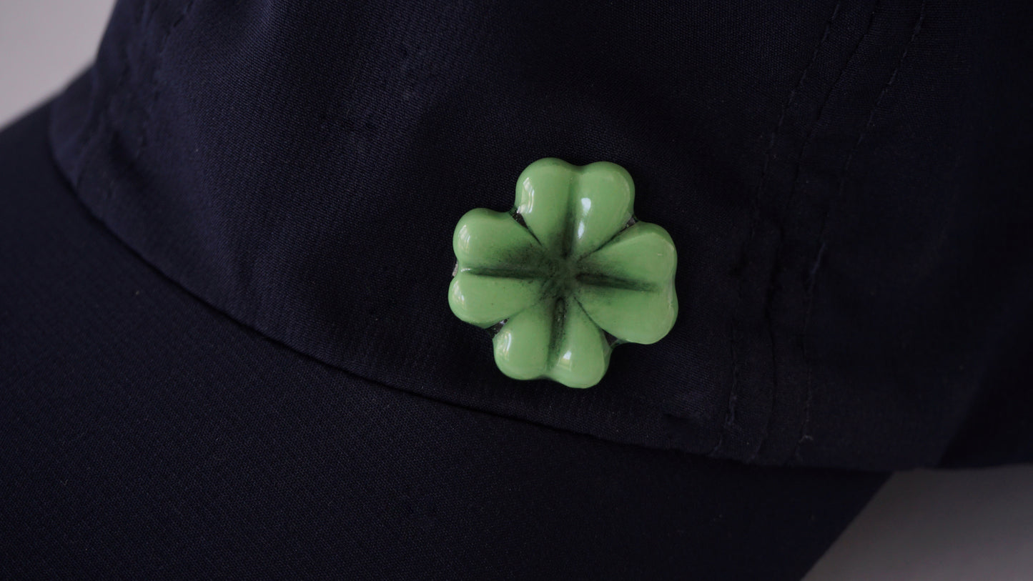 Four-Leaf Clover Clay Pin
