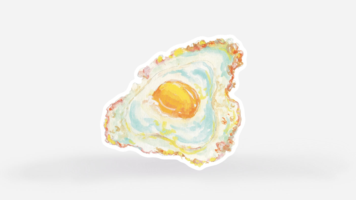 Single Sunny Egg Vinyl Sticker