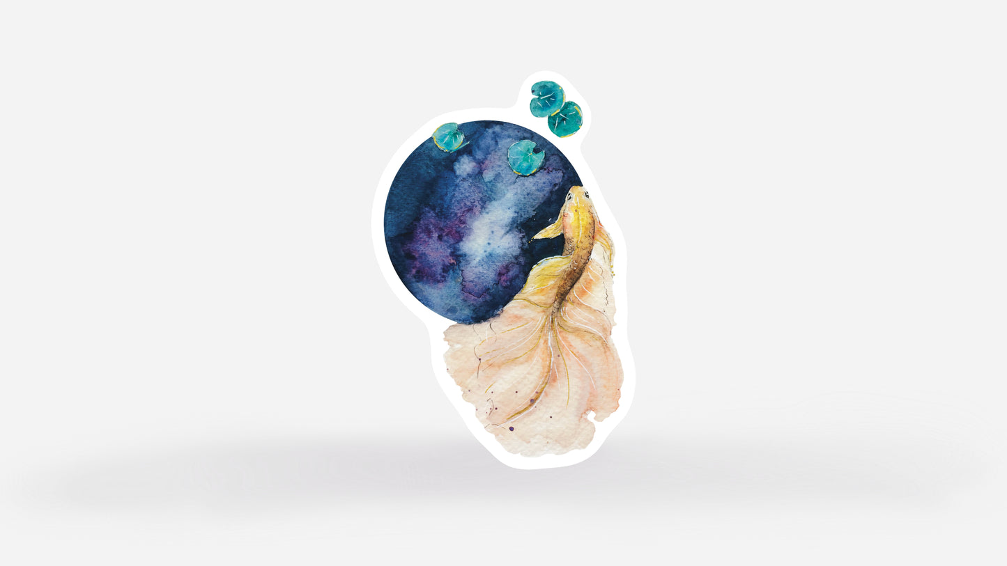 Single Koi Fish Sticker