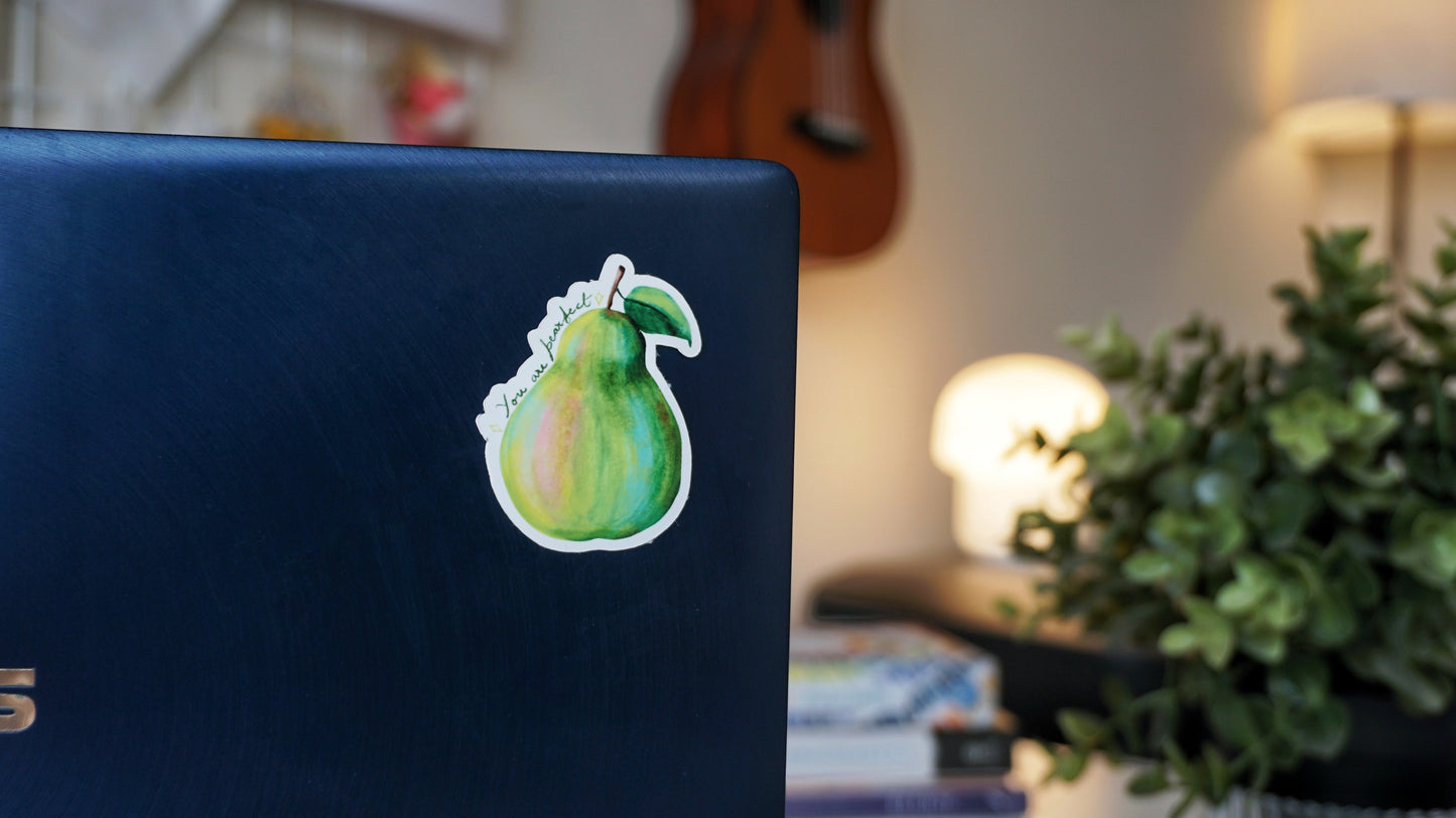 Single Pear Vinyl Sticker