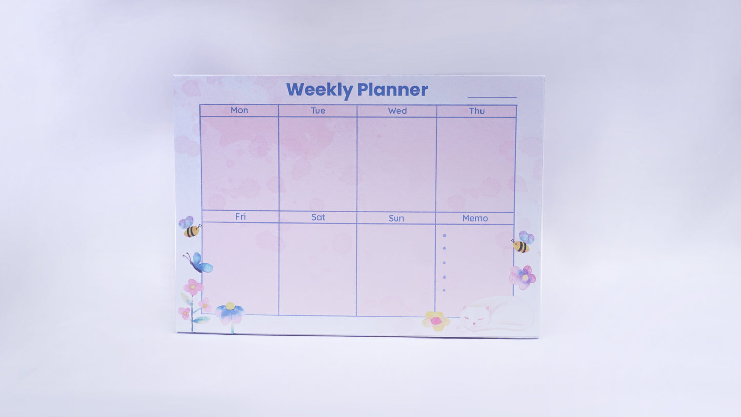 Weekly Planner Memo Pad