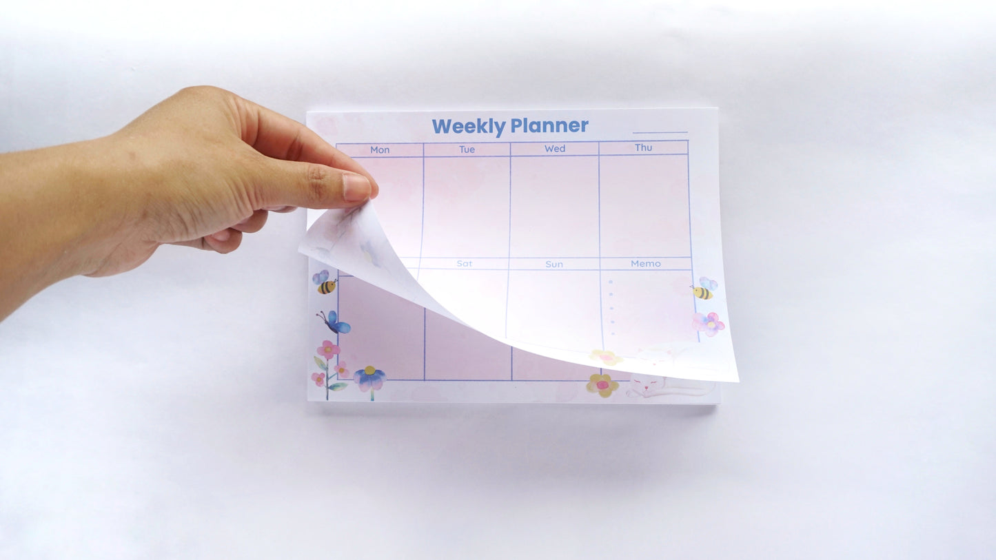 Weekly Planner Memo Pad